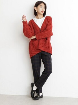 N. STAFFさん（レディース・161cm）の秋コーディネート