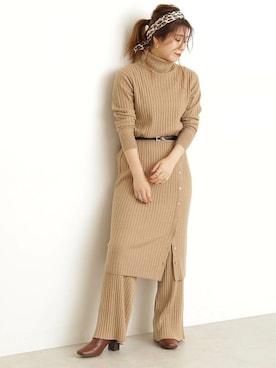 N. STAFFさん（レディース・154cm）の秋コーディネート