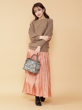 N. STAFFさん（レディース・167cm）の冬コーディネート