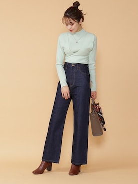 N. STAFFさん（レディース・167cm）の冬コーディネート