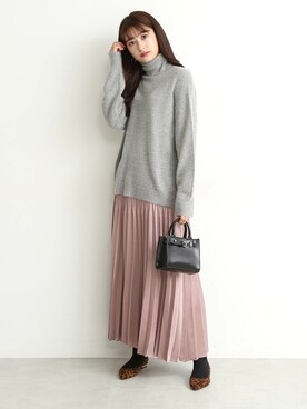 N. STAFFさん（レディース・165cm）の冬コーディネート