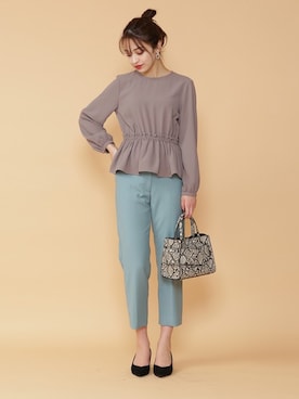 N. STAFFさん（レディース・167cm）の冬コーディネート