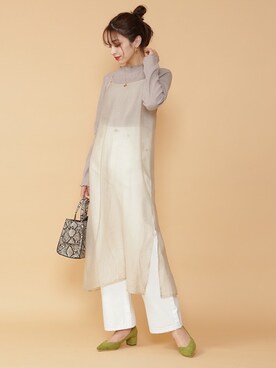 N. STAFFさん（レディース・167cm）の冬コーディネート