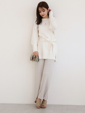 N. STAFFさん（レディース・167cm）の冬コーディネート