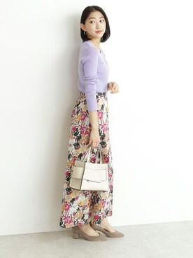 N. STAFFさん（レディース・161cm）の冬コーディネート