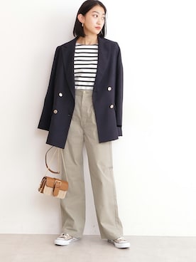 N. STAFFさん(レディース・161cm)の冬コーディネート