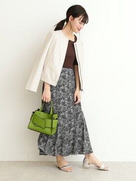 「N.（N. Natural Beauty Basic）（エヌエヌナチュラルビューティーベーシック）のアイテム（ブルゾン）」を使った、N. STAFFさん（レディース・157cm）の春コーディネート