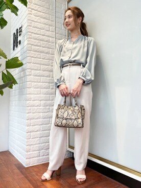 N. STAFFさん（レディース・157cm）の春コーディネート