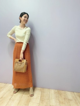 N. STAFFさん（レディース・158cm）の春コーディネート