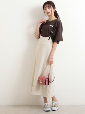 「N.（N. Natural Beauty Basic）（エヌエヌナチュラルビューティーベーシック）のアイテム（スニーカー）」を使った、N. STAFFさん（レディース・165cm）の春コーディネート