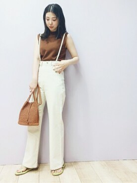 N. STAFFさん（レディース・158cm）の夏コーディネート