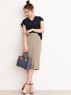 N. STAFFさん（レディース・167cm）の夏コーディネート