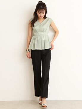 N. STAFFさん（レディース・165cm）の夏コーディネート