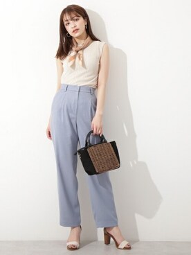 N. STAFFさん（レディース・167cm）の夏コーディネート