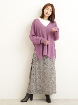 N. STAFFさん（レディース・161cm）の夏コーディネート