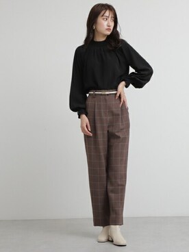 N. STAFFさん（レディース・165cm）の秋コーディネート