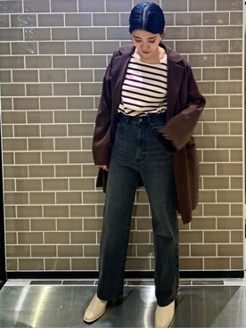 N. STAFFさん（レディース・158cm）の秋コーディネート