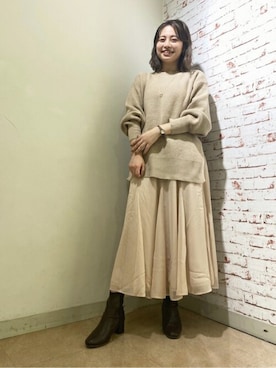 N. STAFFさん（レディース・160cm）の秋コーディネート