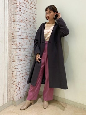 N. STAFFさん（レディース・162cm）の秋コーディネート