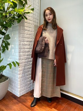 N. STAFFさん（レディース・157cm）の秋コーディネート