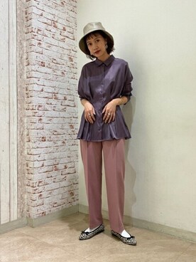 N. STAFFさん（レディース・162cm）の秋コーディネート