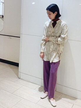 N. STAFFさん（レディース・158cm）の秋コーディネート