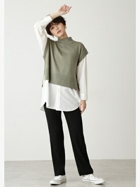 N. STAFFさん（レディース・168cm）の秋コーディネート