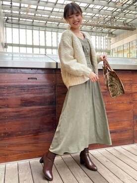 N. STAFFさん（レディース・164cm）の秋コーディネート