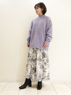 N. STAFFさん(レディース・156cm)の冬コーディネート