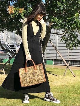 N. STAFFさん(レディース・156cm)の冬コーディネート