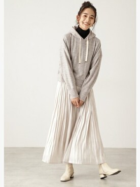 N. STAFFさん（レディース・167cm）の冬コーディネート