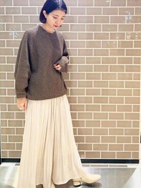 N. STAFFさん（レディース・158cm）の冬コーディネート