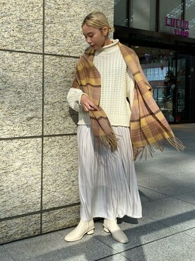 N. STAFFさん（レディース・155cm）の冬コーディネート