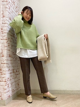 N. STAFFさん（レディース・160cm）の冬コーディネート