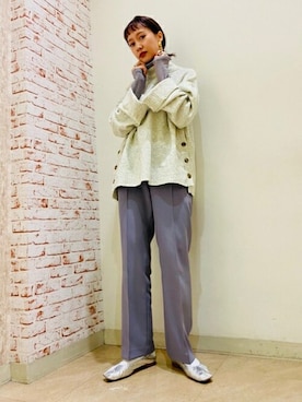 N. STAFFさん（レディース・162cm）の冬コーディネート