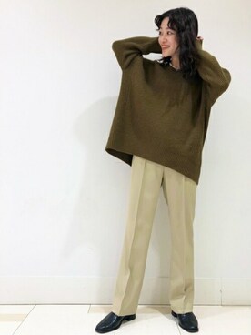 N. STAFFさん（レディース・156cm）の冬コーディネート