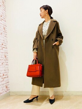 N. STAFFさん（レディース・162cm）の冬コーディネート