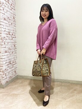 N. STAFFさん（レディース・160cm）の冬コーディネート