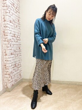 N. STAFFさん（レディース・160cm）の冬コーディネート