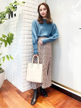 N. STAFFさん(レディース・157cm)の冬コーディネート