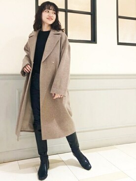 N. STAFFさん(レディース・156cm)の冬コーディネート