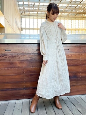 N. STAFFさん（レディース・164cm）の冬コーディネート