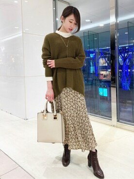 N. STAFFさん(レディース・160cm)の冬コーディネート