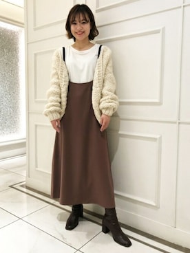 N. STAFFさん(レディース・156cm)の冬コーディネート