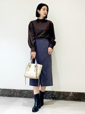 N. STAFFさん(レディース・158cm)の冬コーディネート