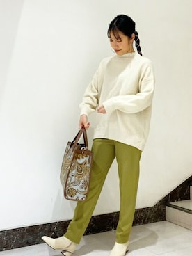 N. STAFFさん（レディース・160cm）の冬コーディネート