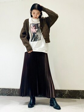 N. STAFFさん(レディース・158cm)の冬コーディネート