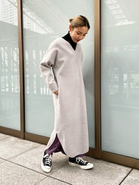 N. STAFFさん（レディース・155cm）の冬コーディネート