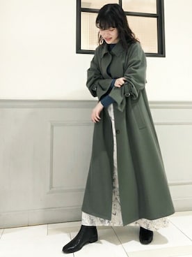 「N.（N. Natural Beauty Basic）（エヌエヌナチュラルビューティーベーシック）のアイテム（ブルゾン）」を使った、N. STAFFさん（レディース・156cm）の冬コーディネート