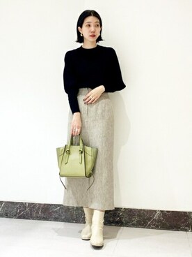 N. STAFFさん(レディース・158cm)の冬コーディネート